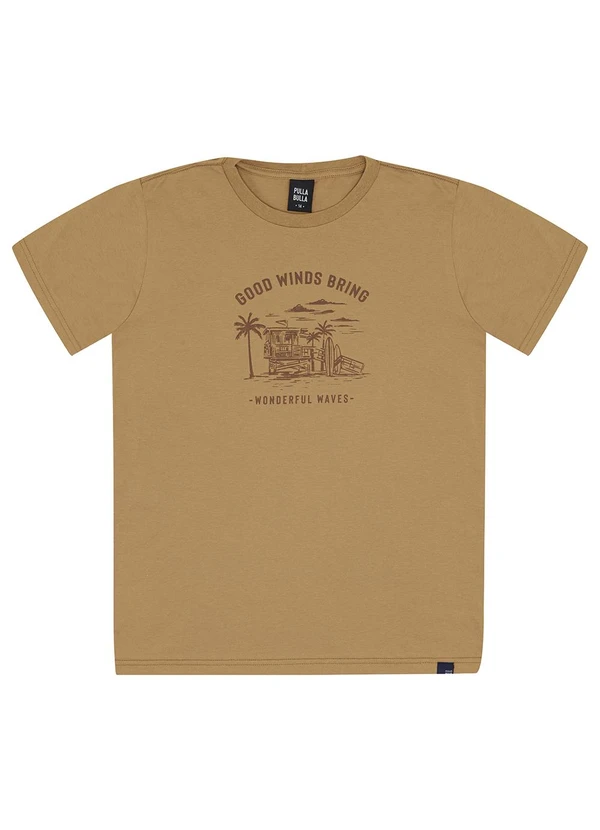 Pulla Bulla - Camiseta Meia Malha Marrom 3