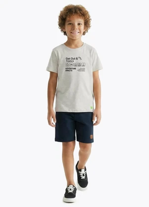Pulla Bulla - Camiseta Meia Malha Mescla - PULLA BULLA