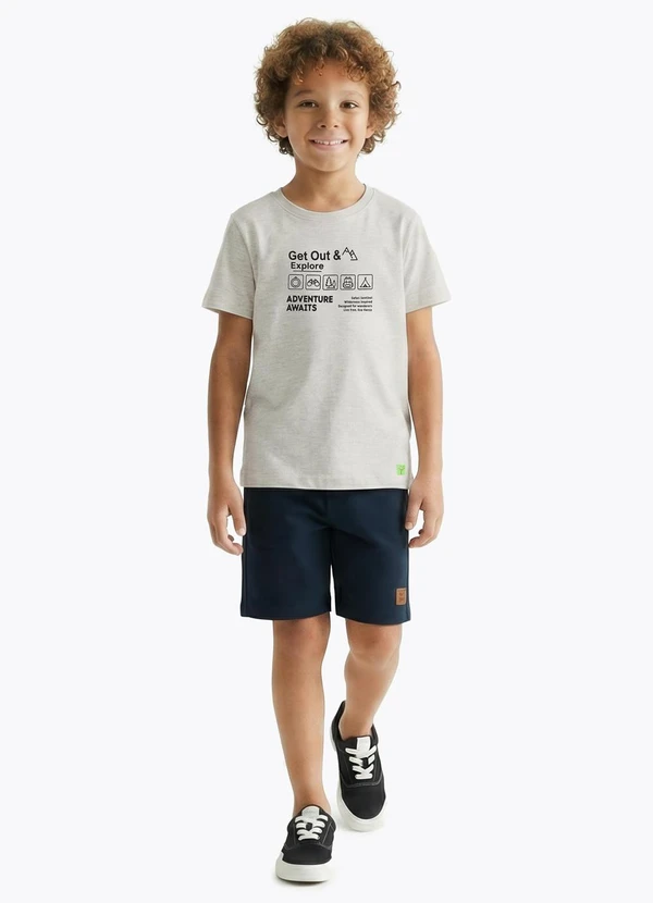 Pulla Bulla - Camiseta Meia Malha Mescla