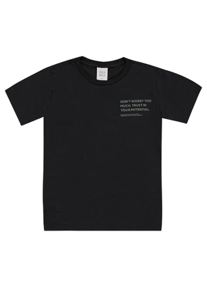 Pulla Bulla - Camiseta Meia Malha Preto - PULLA BULLA