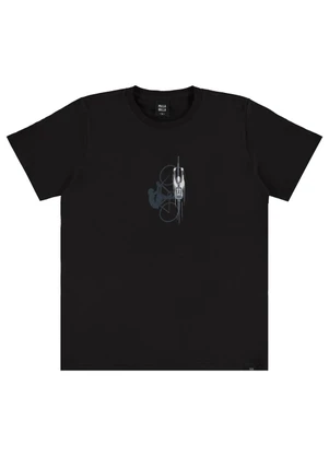Pulla Bulla - Camiseta Meia Malha Preto - PULLA BULLA
