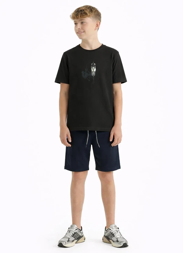 Pulla Bulla - Camiseta Meia Malha Preto