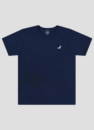 Reirex - Camiseta Meia Malha Trabalhada Striped Azul - REIREX