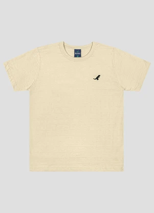 Reirex - Camiseta Meia Malha Trabalhada Striped Bege - REIREX
