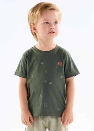 Pulla Bulla - Camiseta Meia Malha Verde - PULLA BULLA