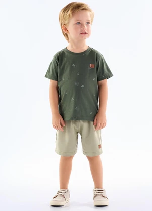 Pulla Bulla - Camiseta Meia Malha Verde - PULLA BULLA