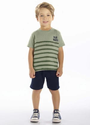 Pulla Bulla - Camiseta Meia Malha Verde - PULLA BULLA