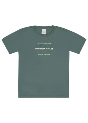 Pulla Bulla - Camiseta Meia Malha Verde - PULLA BULLA
