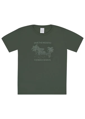 Pulla Bulla - Camiseta Meia Malha Verde - PULLA BULLA