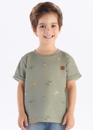 Pulla Bulla - Camiseta Meia Malha Verde - PULLA BULLA