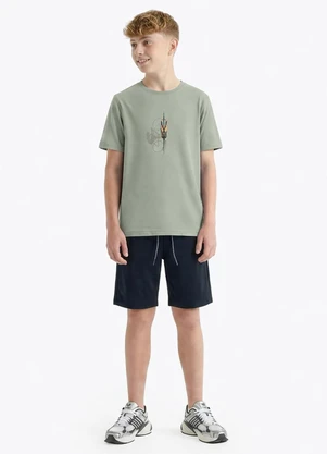Pulla Bulla - Camiseta Meia Malha Verde - PULLA BULLA