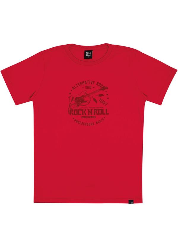 Pulla Bulla - Camiseta Meia Malha Vermelho 3
