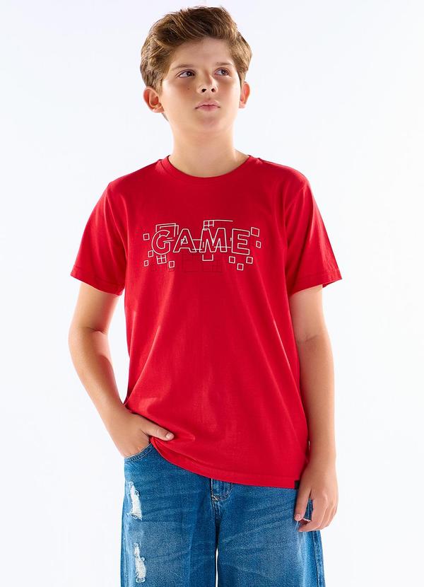 Pulla Bulla - Camiseta Meia Malha Vermelho