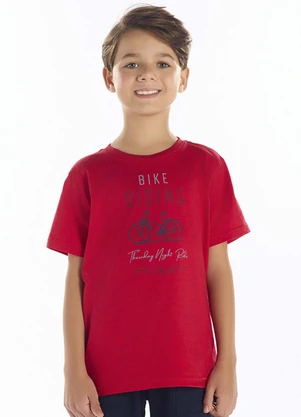 Pulla Bulla - Camiseta Meia Malha Vermelho - PULLA BULLA