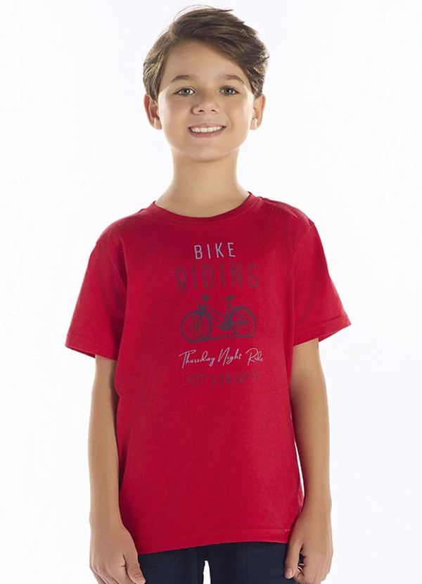 Pulla Bulla - Camiseta Meia Malha Vermelho