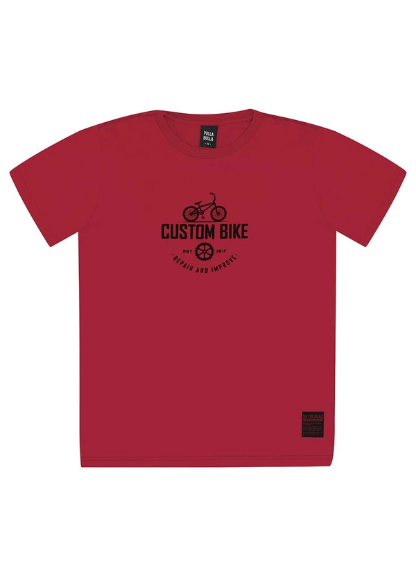 Pulla Bulla - Camiseta Meia Malha Vermelho