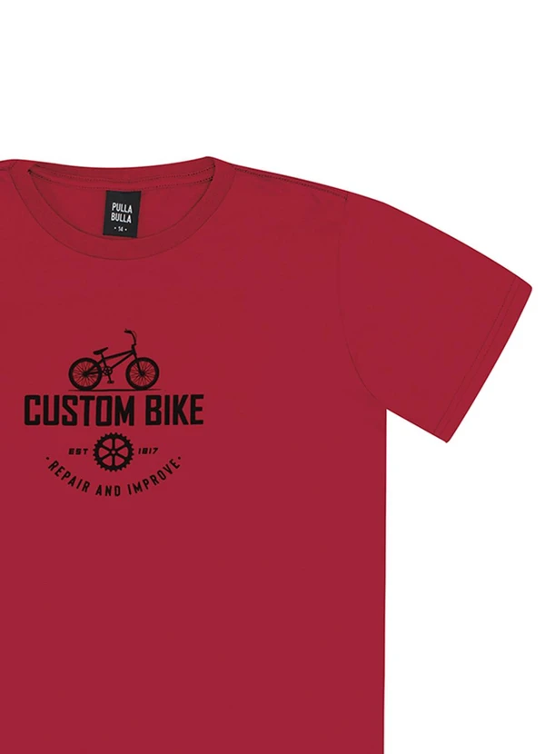 Pulla Bulla - Camiseta Meia Malha Vermelho 2