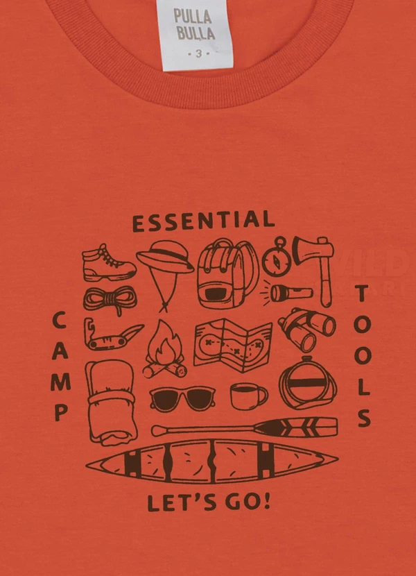 Pulla Bulla - Camiseta Meia Malha Vermelho 2