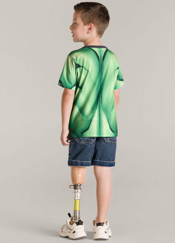 Brandili - Camiseta Menino com Máscara Verde 4