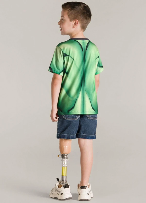 Brandili - Camiseta Menino com Máscara Verde 4