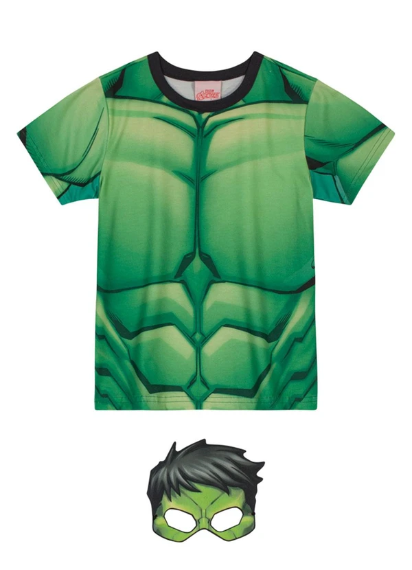 Brandili - Camiseta Menino com Máscara Verde 5