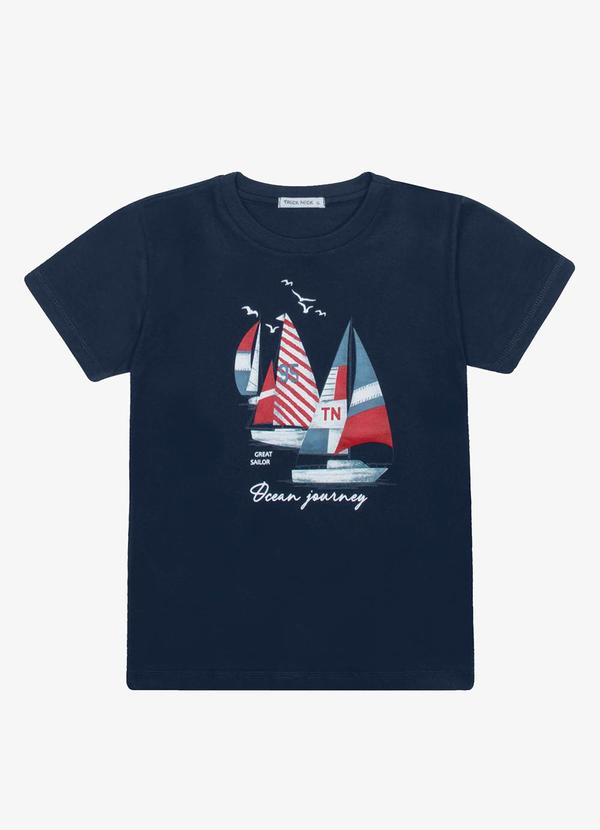 Trick Nick - Camiseta Menino Cotton Azul 5