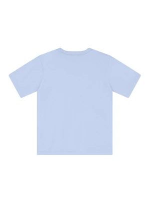 Brandili - Camiseta Menino de Dinossauro em Malha Azul - BRANDILI
