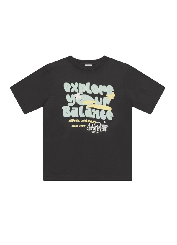 Brandili - Camiseta Menino de Dinossauro em Malha Cinza 3