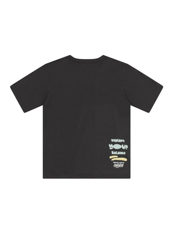 Brandili - Camiseta Menino de Dinossauro em Malha Cinza 4