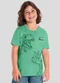 Brandili - Camiseta Menino de Dinossauro em Puff Cinza - variação: Verde