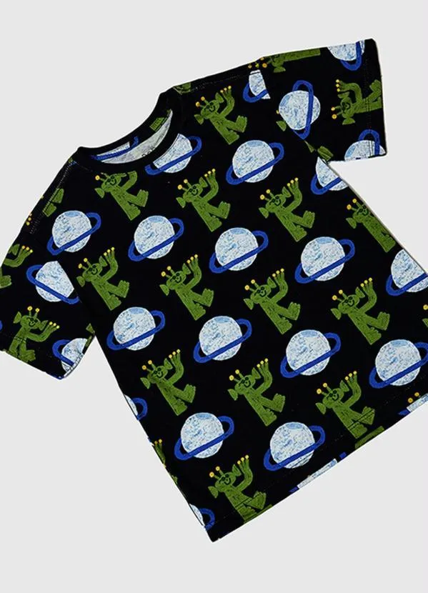 Bento - Camiseta Menino de Malha Camarada Preto 3