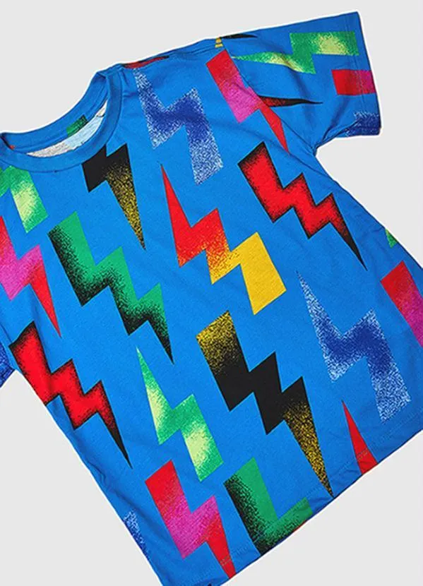 Bento - Camiseta Menino de Malha Eletrika Azul 3