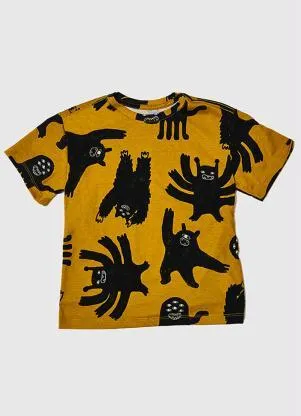 Bento - Camiseta Menino de Malha Trengos Amarelo - BENTO