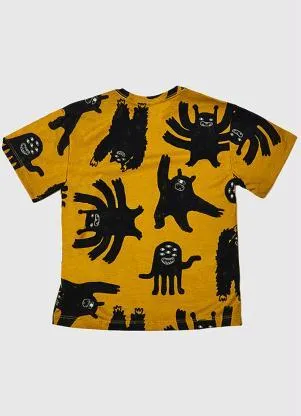 Bento - Camiseta Menino de Malha Trengos Amarelo - BENTO