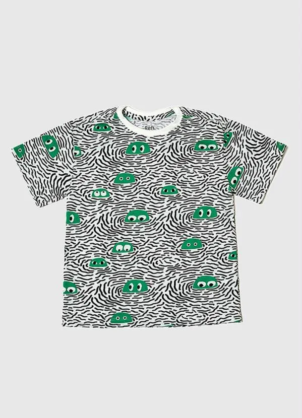 Bento - Camiseta Menino de Malha Zoio Branco