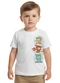 Malwee Kids - Camiseta Menino Dino em Botonê Azul Pastel - variação: Branco