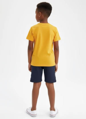 Multimarcas - Camiseta Menino em Malha Laranja - MULTIMARCAS