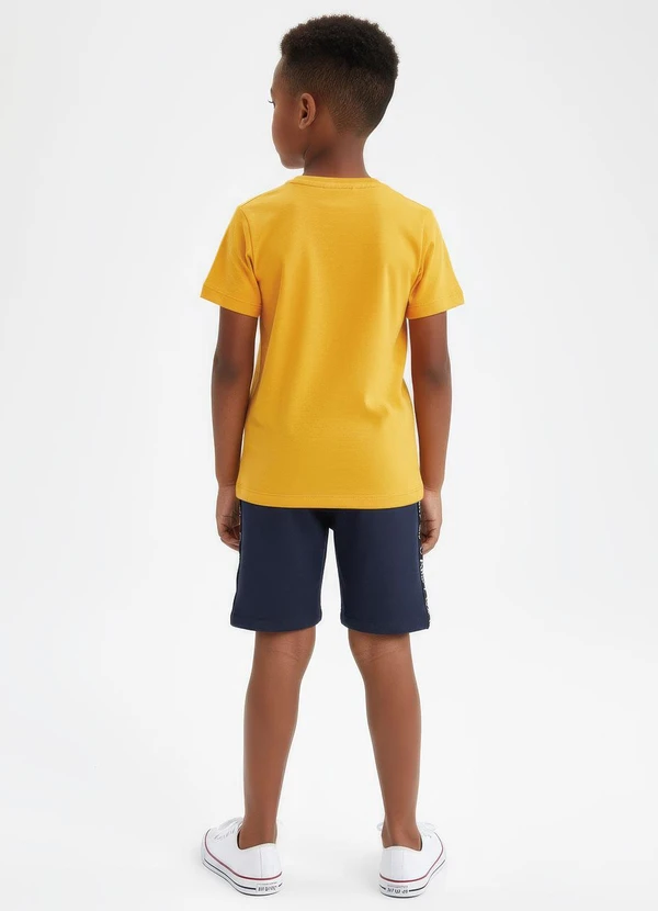 Multimarcas - Camiseta Menino em Malha Laranja 2