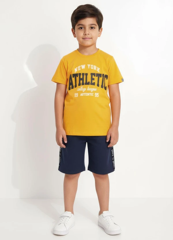 Multimarcas - Camiseta Menino em Malha Laranja 3