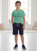 CAMISETA MENINO EM MALHA (VERDE)