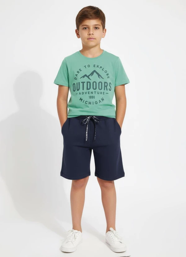 Multimarcas - Camiseta Menino em Malha Verde 3