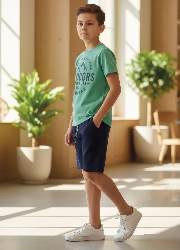 Multimarcas - Camiseta Menino em Malha Verde 5