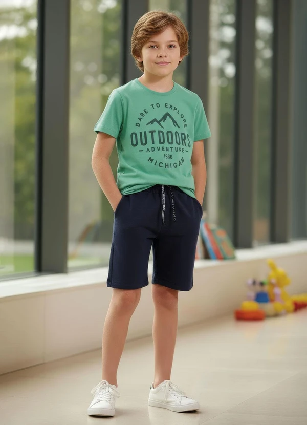 Multimarcas - Camiseta Menino em Malha Verde 6