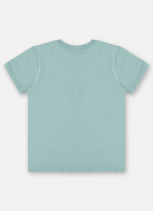 Up Baby - Camiseta Menino em Meia Malha Azul 2