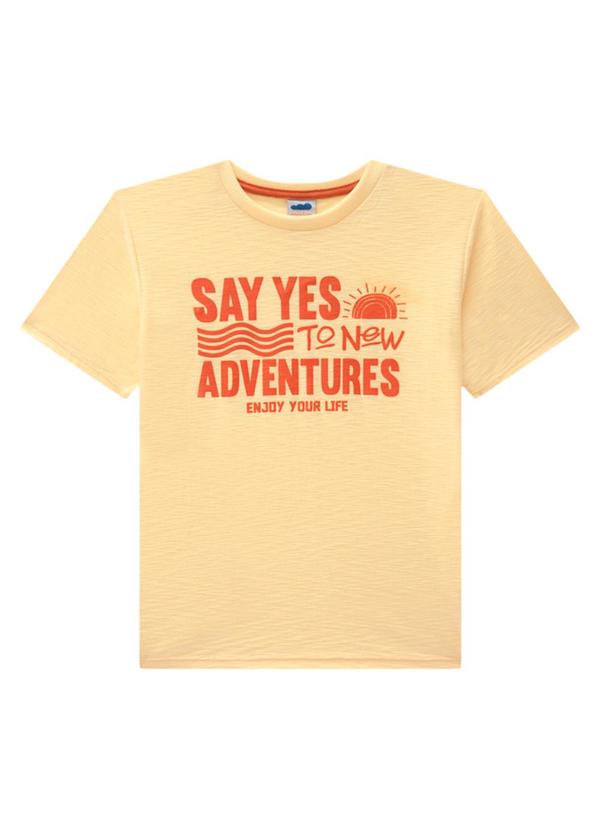 Marlan - Camiseta Menino em Meia Malha Flamê Amarelo 3