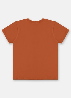 Up Baby - Camiseta Menino em Meia Malha Laranja - UP BABY