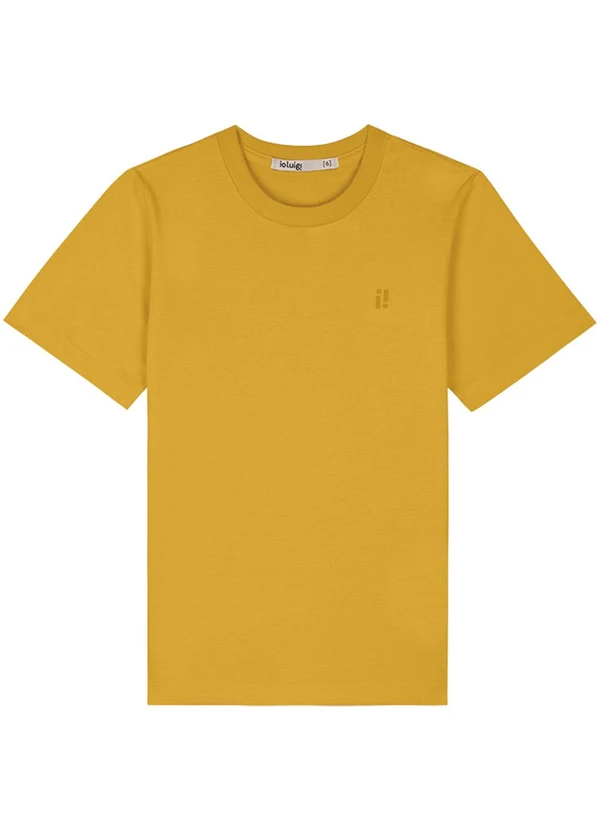 Ioluig - Camiseta Menino em Meia Malha Penteada Amarelo