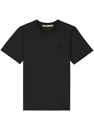 Ioluig - Camiseta Menino em Meia Malha Penteada Preto - IOLUIG
