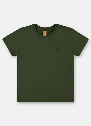 Up Baby - Camiseta Menino em Meia Malha Verde - UP BABY