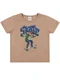 Elian - Camiseta Infantil Menino Estampa Divertida Bege - variação: Marrom
